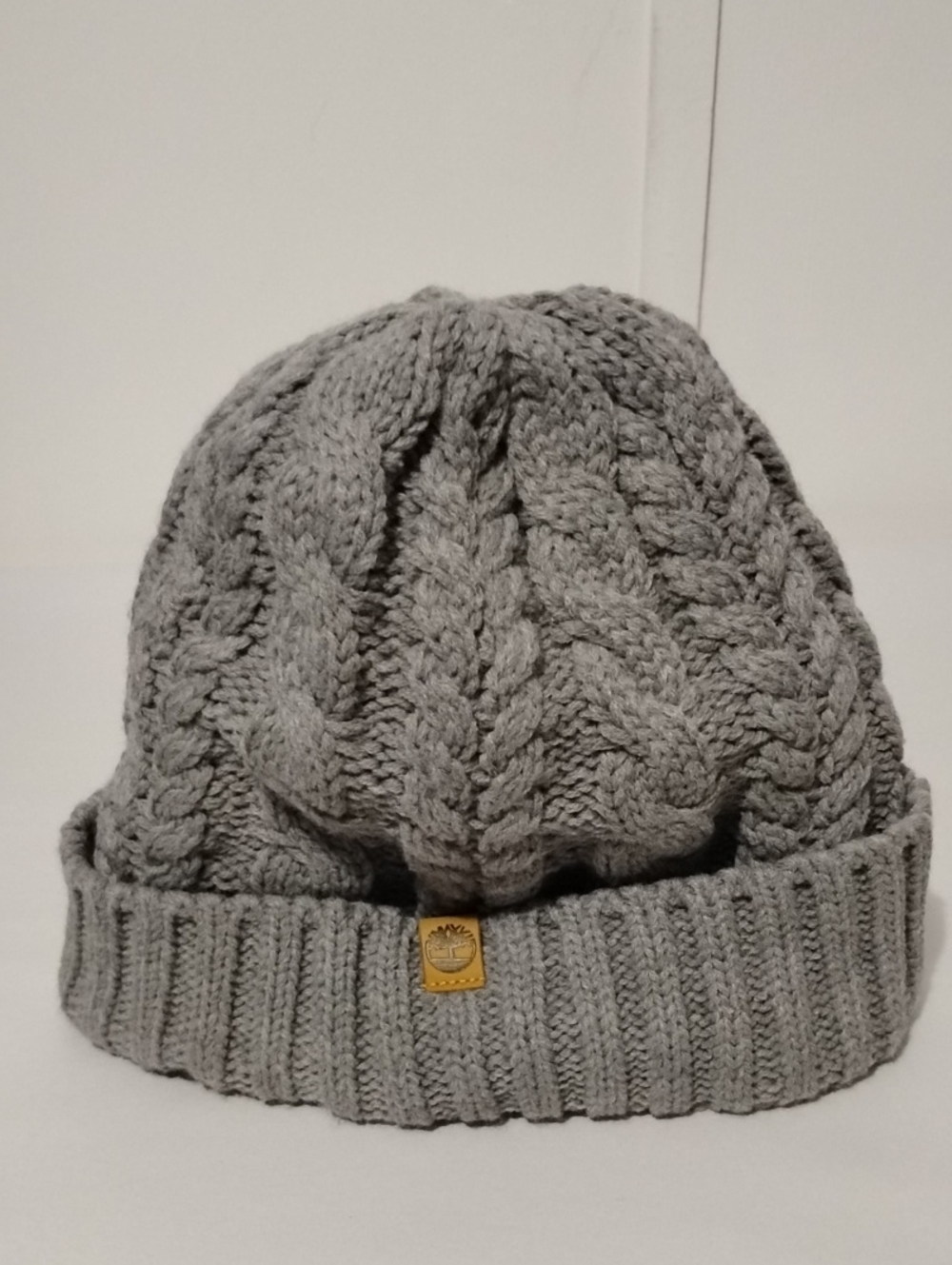 Timberland‎ Light Gray Cable Knit Beanie